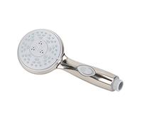 Camco Pomme de douche pour camping-car/marine | Dispose d'un interrupteur marche/arrêt pratique pour des douches économes en eau | 5 modes de pulvérisation | Nickel brossé (43746)