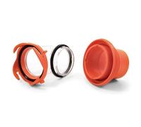 Camco Coude de tuyau d'égout 39736 transparent – Adaptateur 4 en 1, rotation 360°, joint intégré