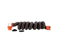 Camco RhinoFLEX Kit de tuyau d'égout pour véhicule récréatif avec raccord pivotant et coude translucide avec raccord de station de vidange 4 en 1, bouchons de rangement inclus