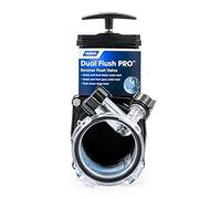 Camco Rinçage de réservoir de rétention Dual Flush Pro pour Camping-Car/Camping-Car - Comprend Une vanne de Porte de 7,6 cm et Une vanne de Chasse inversée - Vide et Chasse Les réservoirs d'eau Noire