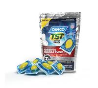 Camco TST PRO 41770 Lot de 10 traitements de toilettes pour camping-car - Formule bio-enzymatique innovante - Bouchon d'odeurs et décomposition rapide des déchets d'égout - Traitement de réservoir