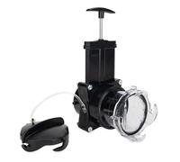 Camco Vanne de porte 39053 pour camping-car/camping-car avec adaptateur transparent intégré, noir, 7,6 cm