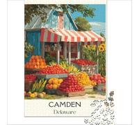 Camden Delaware Puzzles 1000 pièces | puzzle pour un jour de neige l'activité intérieure parfaite quand la neige vous garde à la maison toute la journée50x75cm