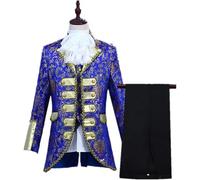CAMDOM Costume victorien pour homme - Style cour de palais médiéval - Costume de prince, costume de costumade charmant