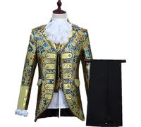 CAMDOM Costume victorien pour homme - Style cour de palais médiéval - Costume de prince, costume de costumade charmant