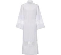 CAMDOM Robe De Chambre Plissée En Lin Blanc Pour Prêtre ALB Vêtement Liturgique Catholique Cérémonie Sacerdoce Aube Cléricale