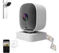 Came DE SÉCURITÉ 2K ENFACT avec Vision Nocturne Couleur, caméra WiFi HD 2.4 g, Enregistrement 24/7 et alertes intelligentes, caméra de fenêtre pour la sécurité à Domicile, panoramique,1PCS