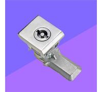 Came en acier inoxydable avec noyau de verrouillage croisé, serrure carrée for portes d'armoires de machines et équipements industriels et scellée 1 pièce