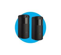 Came Paire de photocellules DXR à Rayon Infrarouge synchronisé orientables pour l'extérieur avec portée jusqu'à 10 m sans Fil Alimentation 12-24 V AC/DC ou Batterie pour Une Meilleure sécurité des