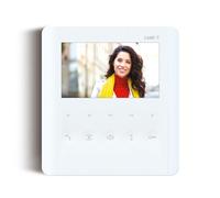 CAME PLX V poste intérieur vidéo avec fonction mains libres, écran LCD 5 », touches soft-touch, commandes supplémentaires, blanc mat, idéal pour les interphones et la sécurité des appartements