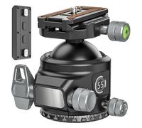 camear accessorise, Rotule à Profil Bas de 55 mm, Corps fermé, Robuste avec Plaque à dégagement Rapide Mlok Arca Swiss, Charge 40 kg,for Parts