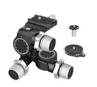 camear accessorise, Tête de trépied à 3 Voies en Alliage d'aluminium GR5 CNC, Haute précision, capacité de Charge 6kg avec Plaque QR de Type Arca,for Parts(GR5 Kit)