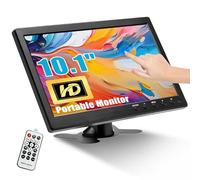 CAMECHO 10.1 Pouces HD CCTV Mini Moniteur, LCD Couleur 1024x600 VGA HDMI BNC AVI Entrée PC DVR Moniteur de Sauvegarde de Voiture Et écran de sécurité à Domicile