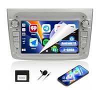 CAMECHO 2+64G 7 Pouces Autoradio pour Alfa Romeo Mito 2008-2016, Android 13 HD Écran Tactile Bluetooth Radio avec Wireless Carplay Android Auto GPS WiFi FM/RDS Mirror Link Commandes au Volant +Canbus