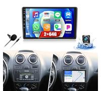 CAMECHO 2+64G Android 13 Autoradio avec Navigation pour Ford Transit 2009-2016/Ford Focus 2005-2008, écran Tactile de 9 Pouces Double Din + Caméra de recul