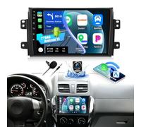 CAMECHO 2+64G Android 13 Autoradio pour Suzuki SX4/Fiat Sedici 2006-2013 avec Carplay/Android Auto, 10.1 Pouces Écran avec Navigation 2DIN avec Bluetooth WiFi FM/RDS Radio Mirror Link +Caméra de Recul