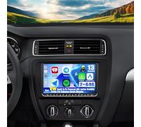 CAMECHO【2+64G】Android 13 Autoradio pour VW Golf 5/6 Passat B6 Jetta Caddy Polo T5 Tiguan Seat Skoda, Navi Carplay Sans Fil ASP, 9" Écran Tactile Radio WiFi Bluetooth Mirror Link FM/RDS SWC+Canbus+Mic