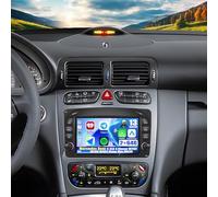 CAMECHO [2+64G] Android 15 Autoradio pour Mercedes Benz C CLK G Klasse W203 W209 W463 Viano Vito W639, Navi Carplay sans Fil ASP, 7" Écran Tactile Radio WiFi Bluetooth Mirror Link FM/RDS SWC+Canbus