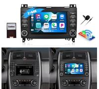 CAMECHO 2+64G Android 15 Autoradio pour Mercedes Benz W169 B200 W639 Viano Vito Sprinter, Carplay & Android Auto, 7 Pouces 2 Din Bluetooth Écran avec GPS/WiFi/USB/FM/RDS/SWC