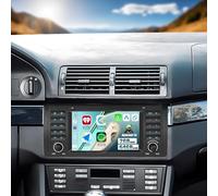 CAMECHO [2+64G] Android 15 Carplay Autoradio pour BMW 5 Series E39 E53 X5 M5 (1996-2007), Nav Carplay sans Fil ASP, 7" Écran Tactile Radio WiFi Bluetooth Android Auto Mirror Lien FM/RDS SWC+Canbus