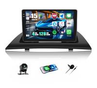 CAMECHO 4+128G 9 Pouces Android 15 Autoradio pour BMW X3 E83 2004-2010 avec CarPlay sans Fil, Android Auto, Caméra de Recul, Navigation GPS, Radio, Bluetooth, Wi-FI, et RDS FM