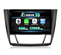 CAMECHO [4+128G] Android 15 Autoradio pour BMW 1 Serie E81 E82 E87 E88, Carplay Android Auto sans Fil, 9" INCELL Écran Bluetooth 2 Din Radio GPS WiFi FM/RDS Mirror Link +Mic+Caméra de recul