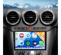 CAMECHO [4+64GB] Android 15 Autoradio pour Opel Astra H/Zafira B/Corse C D, Navi Wireless Carplay Android Auto, 9" Ecran Tactile 2 Din Bluetooth 5.0 WiFi/RDS /32EQ +Caméra de Recul + Canbus+Mic