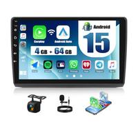 CAMECHO 4+64GB Android 15 Autoradio pour Renault Trafic 2001-2010, Opel Vivaro 2006-2010, Nissan Primastar 2006-2014; Radio 10 Pouces avec Bluetooth, CarPlay Sans Fil Android Auto, GPS Wi-Fi et FM/RDS