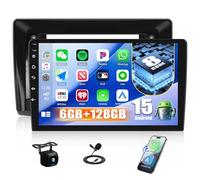 CAMECHO 6+128G Android 15 Autoradio 8-Cœurs pour Renault Trafic 2001-2010 Opel Vivaro 2006-2010 Nissan Primastar 2006-2014, 10 Pouces DSP Radio avec Bluetooth GPS Wi-FI, CarPlay sans Fil, FM/RDS