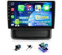 CAMECHO 6+128G Android 15 Octo-Cœur Autoradio pour Renault Trafic 2010-2014 Opel Vivaro Nissan Primastar, Radio 10 Pouces avec Bluetooth, GPS, Wi-FI, CarPlay sans Fil, Android Auto, FM/RDS DSP