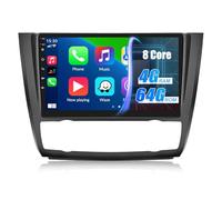 CAMECHO [8-Core 4G+64G] Android 15 Autoradio pour BMW 1 Serie E81 E82 E87 E88, Navi Carplay Android Auto, 9 Pouces Écran Radio 2 Din avec Bluetooth RDS/FM WiFi Mirror Link DSP+Caméra de Recul