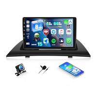 CAMECHO Android 15 Qualcomm 8-Cœurs Autoradio 4+64G pour BMW X3 E83 2004-2010 avec Caméra de Recul Canbus, 9 Pouces Bluetooth Radio Carplay sans Fil avec Android Auto GPS WiFi FM/RDS DSP IPS Écran