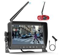 CAMECHO Caméra de Recul sans Fil avec Écran de 7 Pouces pour Renault Trafic, Opel Combo, Vauxhall Vivaro; caméra étanche IP67 HD à Vision Nocturne, Grand Angle 140° et orientable
