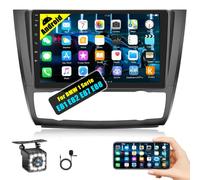 CAMECHO [HiFi] 1+32G Android 15 Autoradio pour BMW 1 Séries E88 E82 E81 E87 avec Navi (Auto AC), 9 Pouces 2 Din Autoradio avec Navi FM RDS Bluetooth RCA WiFi +Canbus +AHD caméra de recul