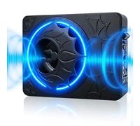 CAMECHO Subwoofer de Voiture 10 Pouces 1200 W à Installation sous Le siège, Inverseur de Phase 180°, Basses puissantes de 12 DB, Filtre Passe-Bas 50 Hz-150 Hz, subwoofer Audio de Voiture 10 V-15 V