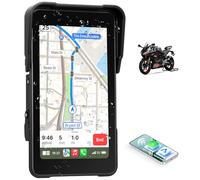 CAMECHO [Wireless] Écran Moto Vertical 5 Pouces IPS HD sans Fil CarPlay & Android Auto Wireless, IP68, Bluetooth Moniteur Universel avec Réglage EQ pour Motos