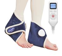 CAMECO Lot de 2 coussinets chauffants pour tendinite d'Achille, coussin chauffant pour neuropathie des pieds, sangles chauffantes pour soulager la douleur de l'arthrite, coussin chauffant au talon