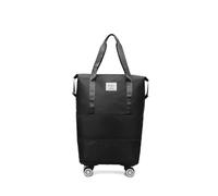 CAMEKIAY Sac De Voyage A roulettes Roues Extensibles Et Amovibles, Sac Voyage roulettes ImperméAble, RéSistant à l'usure, Sac Voyage roulettes Adapté Aux ActivitéS Sportives,Black