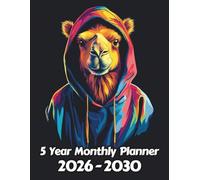 Camel 5 Year Monthly Planner: Large 60 Month Sunday to Saturday Calendar | Gift For People Who Love Safari Animal, African Savanna Lovers | Ideal for ... and Busy Individuals | 8.5 x 11 Inches | v1