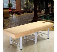 Camel,60x180cm/1.9x5.9ft,Draps De Table De Massage Extensibles Réutilisables Avec Trou Pour Le Visage, Drap Massage Lavable Pour Spa De Beauté, Drap Housse De Massage