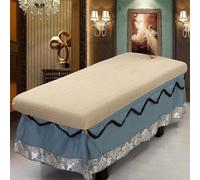 Camel,70x180cm/2.2x5.9ft,Couvreau De Lit De Massage Avec Trou De Visage Enveloppe Polyvalente Couvercle Lavable,Drap De Lit De Massage Adapté À 80 Cm Ou Moins De Lit De Beauté