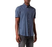 camel active 409219/7s49 Chemise, Bleu Nuit, S Homme
