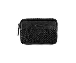 camel active Bags Wave Étui à clés en Cuir pour Femme Taille Moyenne, Noir, 11,0 x 2,0 x 8,0, Étui à clés