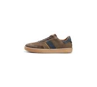 camel active Baskets pour homme avec détails contrastés, vert foncé, 46 EU