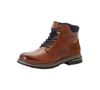 CAMEL ACTIVE Bottines à lacets 'Boston' bleu foncé / marron / jaune, Taille 41