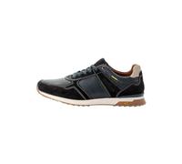 camel active Chaussures à lacets en cuir véritable pour homme, Bleu/blanc, 40 EU