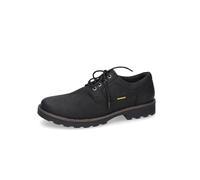 camel active Chaussures Flow Oxford à lacets en cuir véritable pour homme, Noir 100, 41 EU