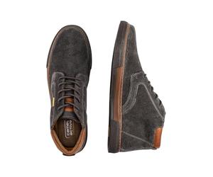 Camel Active Chaussures pour homme Blake Sneakers hautes en cuir, gris, 43 EU