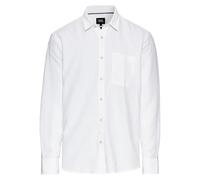 camel active Chemise à Manches Longues en Lin pour Homme avec Finition Douce et délavée, Blanc., XL