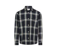 camel active Chemise à Manches Longues pour Homme en Pur Coton, Bleu Marine, 3XL